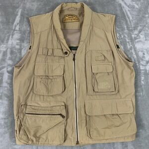 Vintage Camel Trophy Vest Mens 50 Beige Kenia 53301 Multi Pocket Adventure